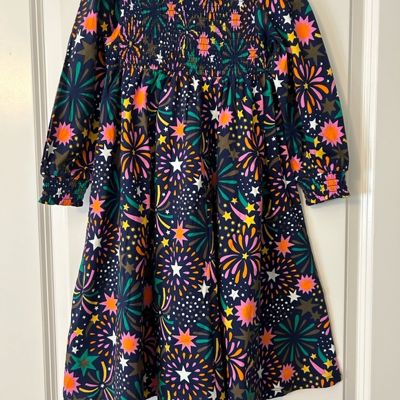 NWT Mini Boden Dress 3-4 Multi Firework - Picture 3 of 6